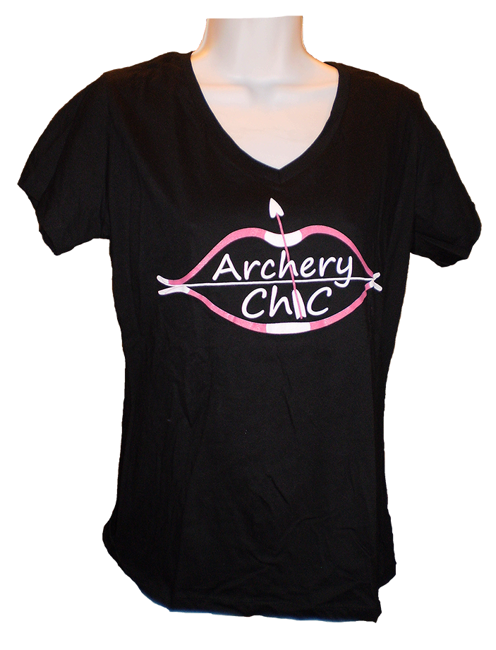 Archery Chic Black V-Neck